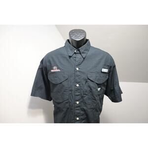 Columbia PFG Omni-Shade UGA Georgia Bulldogs Vented Fishing Shirt Mens Sz Medium